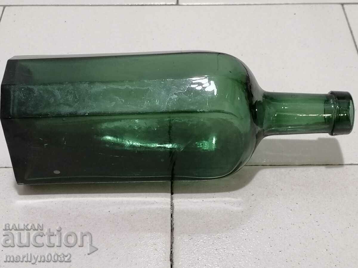 Old bottle of cognac absinthe brandy bottle 0.5 liter 1920s - 6 Old bottle of cognac absinthe brandy bottle 0.5 liter 1920s - 6