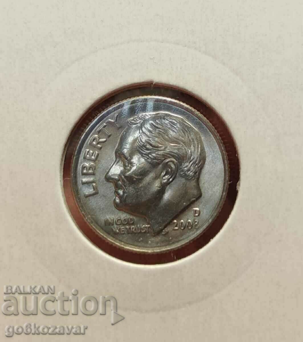 USA 1 dime 2008 UNC with price 1.00 BGN | € 0.51 USA 1 dime 2008 UNC with price 1.00 BGN | € 0.51