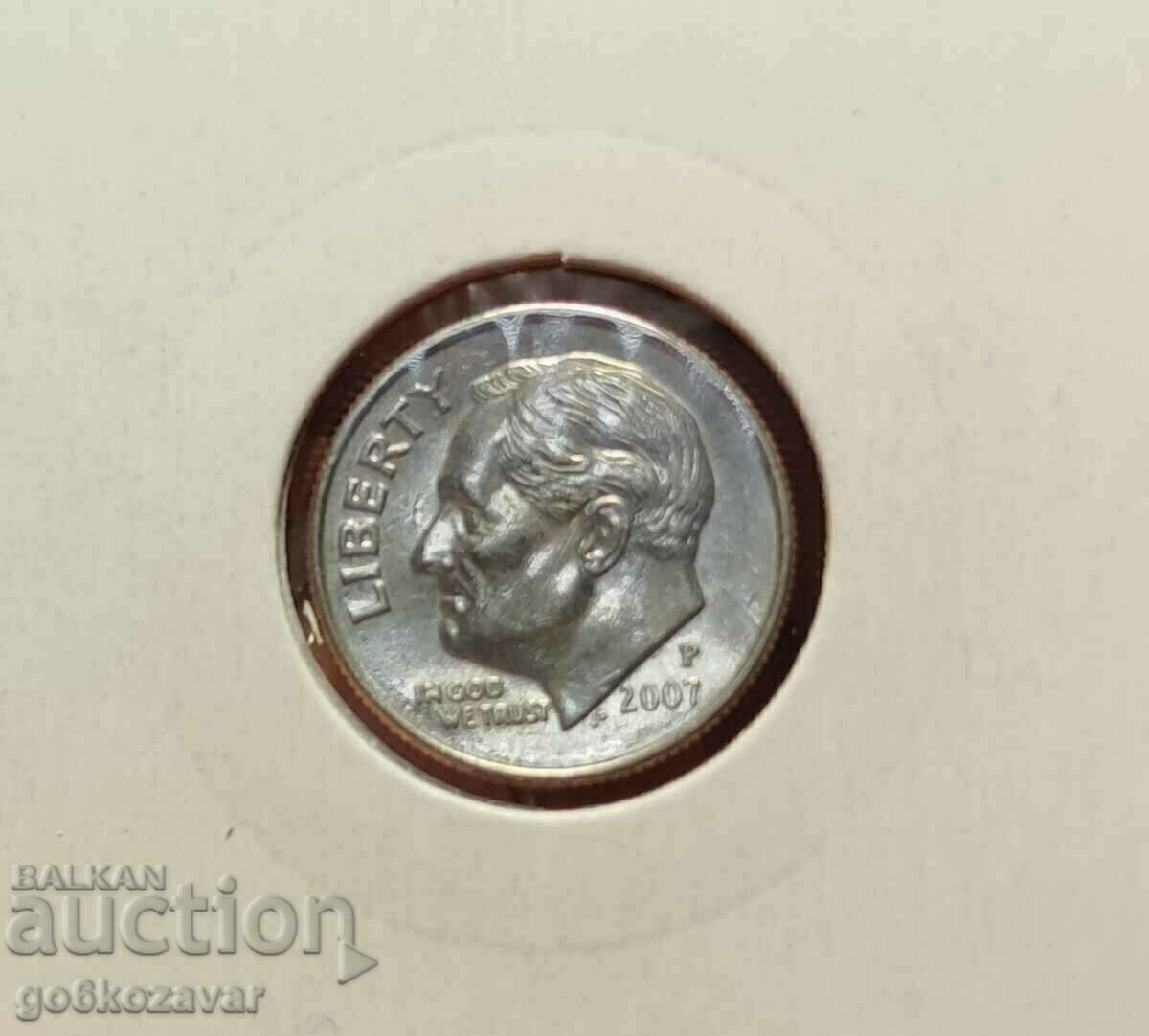 USA 1 Dime 2007 UNC with price 1.00 BGN | € 0.51 USA 1 Dime 2007 UNC with price 1.00 BGN | € 0.51