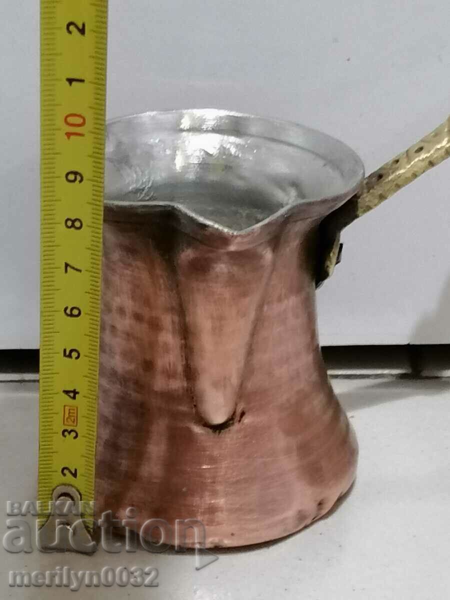 Old tinned copper cezve, coffee pot, copper, copper vessel - 5 Old tinned copper cezve, coffee pot, copper, copper vessel - 5