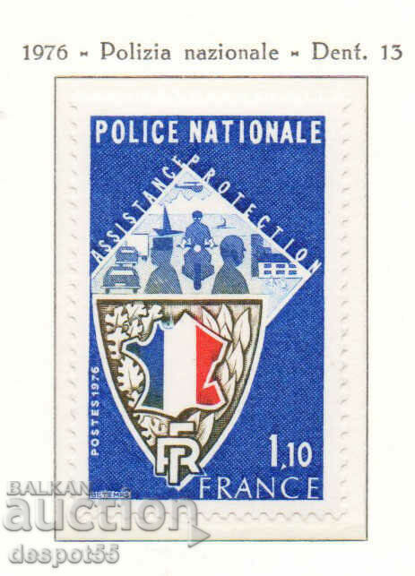 1976. France. The 10th anniversary of the National Police.