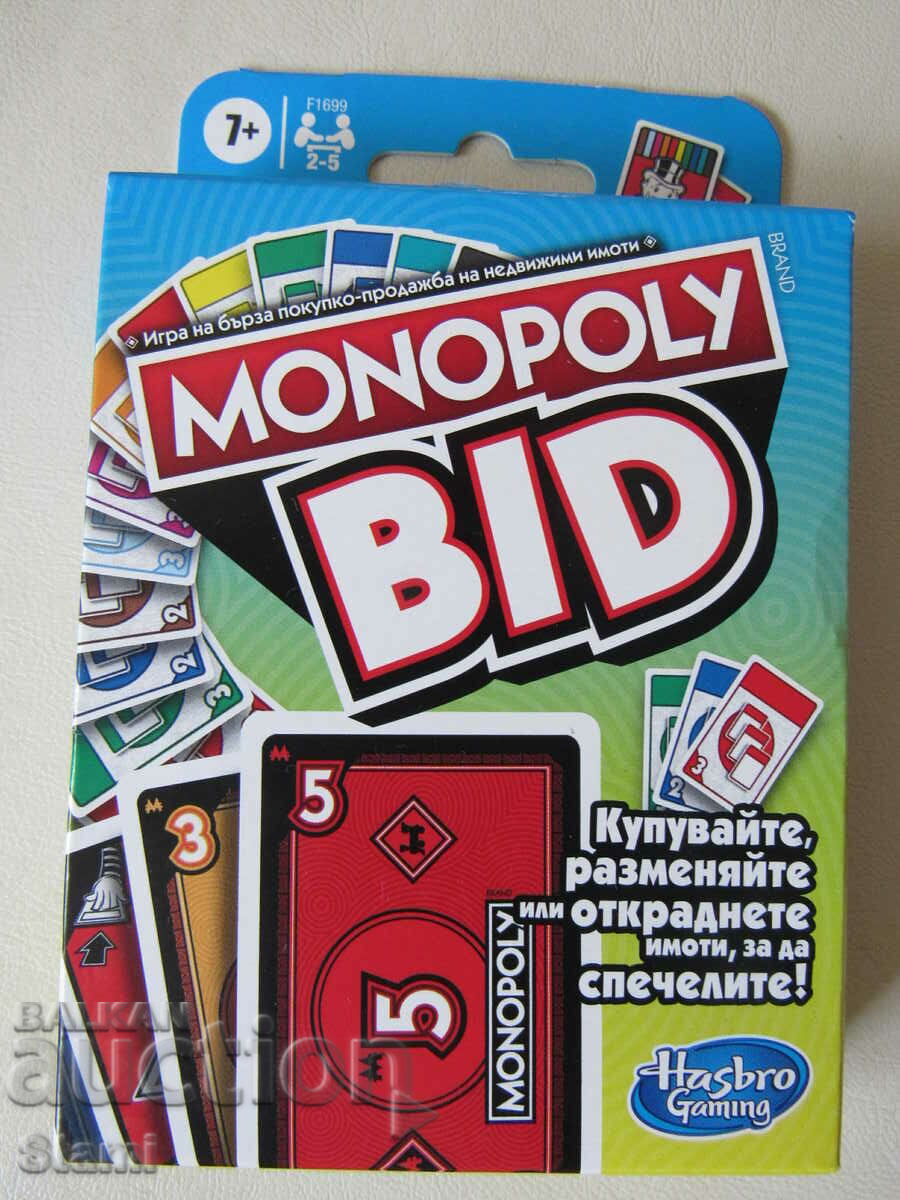 Monopoly Bid board game