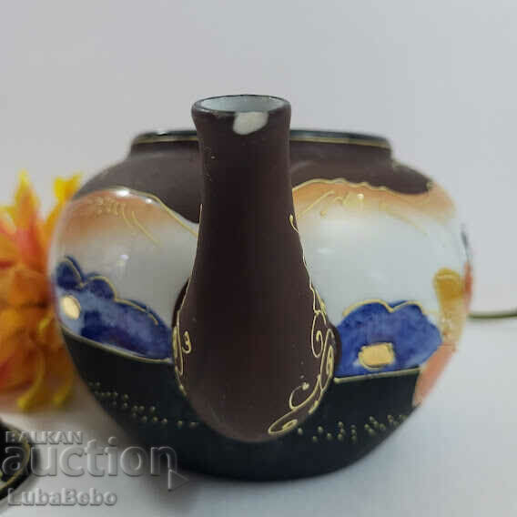 Satsuma Moriage Japanese Porcelain Jug. - 6 Satsuma Moriage Japanese Porcelain Jug. - 6
