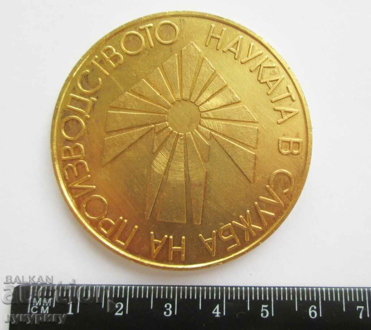 Παράδοση Έκθεση πλακέτας μετάλλου Star Sots XI συνέδριο του BKP 1976 Παράδοση Έκθεση πλακέτας μετάλλου Star Sots XI συνέδριο του BKP 1976