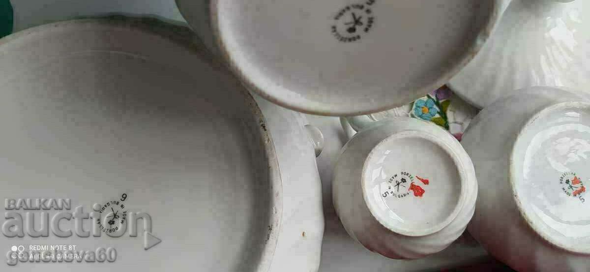 ROW Bulgarian porcelain tureen, jug, sugar bowl, etc. - 7