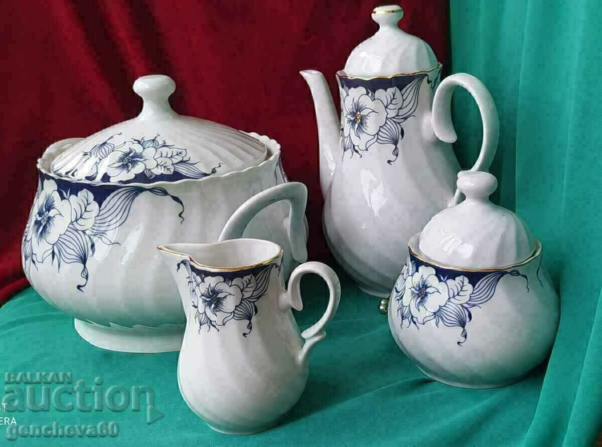 ROW Bulgarian porcelain tureen, jug, sugar bowl, etc.