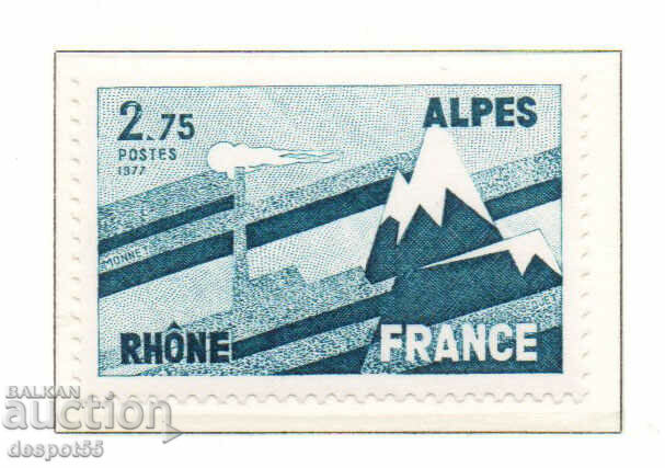1977. Франция. Региони на Франция, Рона-Алпи.