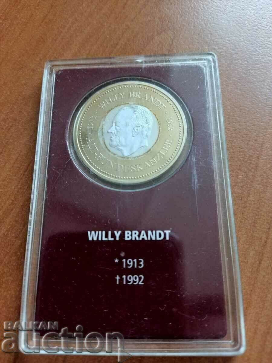 Silver, series of commemorative plaques/medals of German presidents - 6 Silver, series of commemorative plaques/medals of German presidents - 6