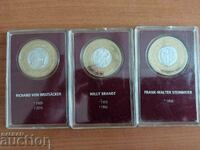 Ασήμι, σειρά αναμνηστικών πλακετών μεταλλίων Γερμανών προέδρων