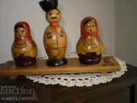Matryoshka dolls on salt shakers