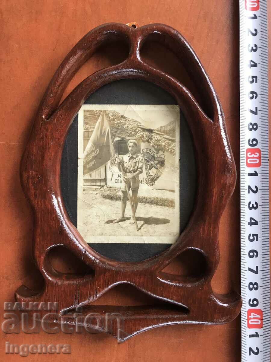 FRAME FOR PHOTO OR PICTURE WOOD BEECH OPEN