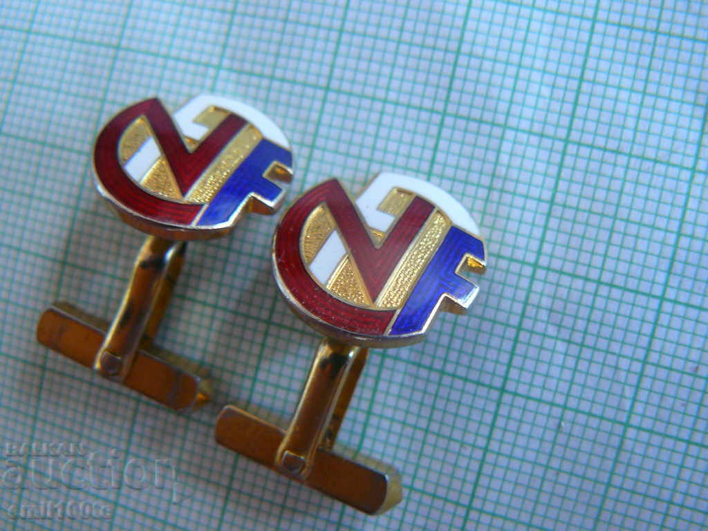 Auction  Cufflinks - Buttons Football Federation of Norway