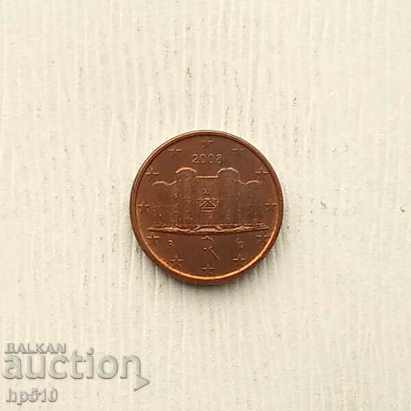 Италия 1 евроцент 2008 / Italy 1 euro cent 2008 с цена 0.40 лв. | € 0.20 Италия 1 евроцент 2008 / Italy 1 euro cent 2008 с цена 0.40 лв. | € 0.20