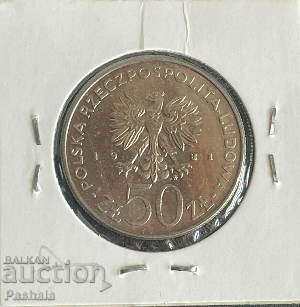 Poland 50 zlotys 1981 with price 5.00 BGN | € 2.56 Poland 50 zlotys 1981 with price 5.00 BGN | € 2.56