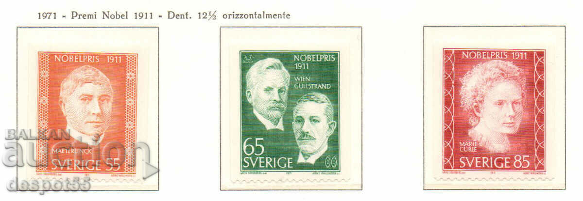 1971. Sweden. Winners of the 1911 Nobel Prize.