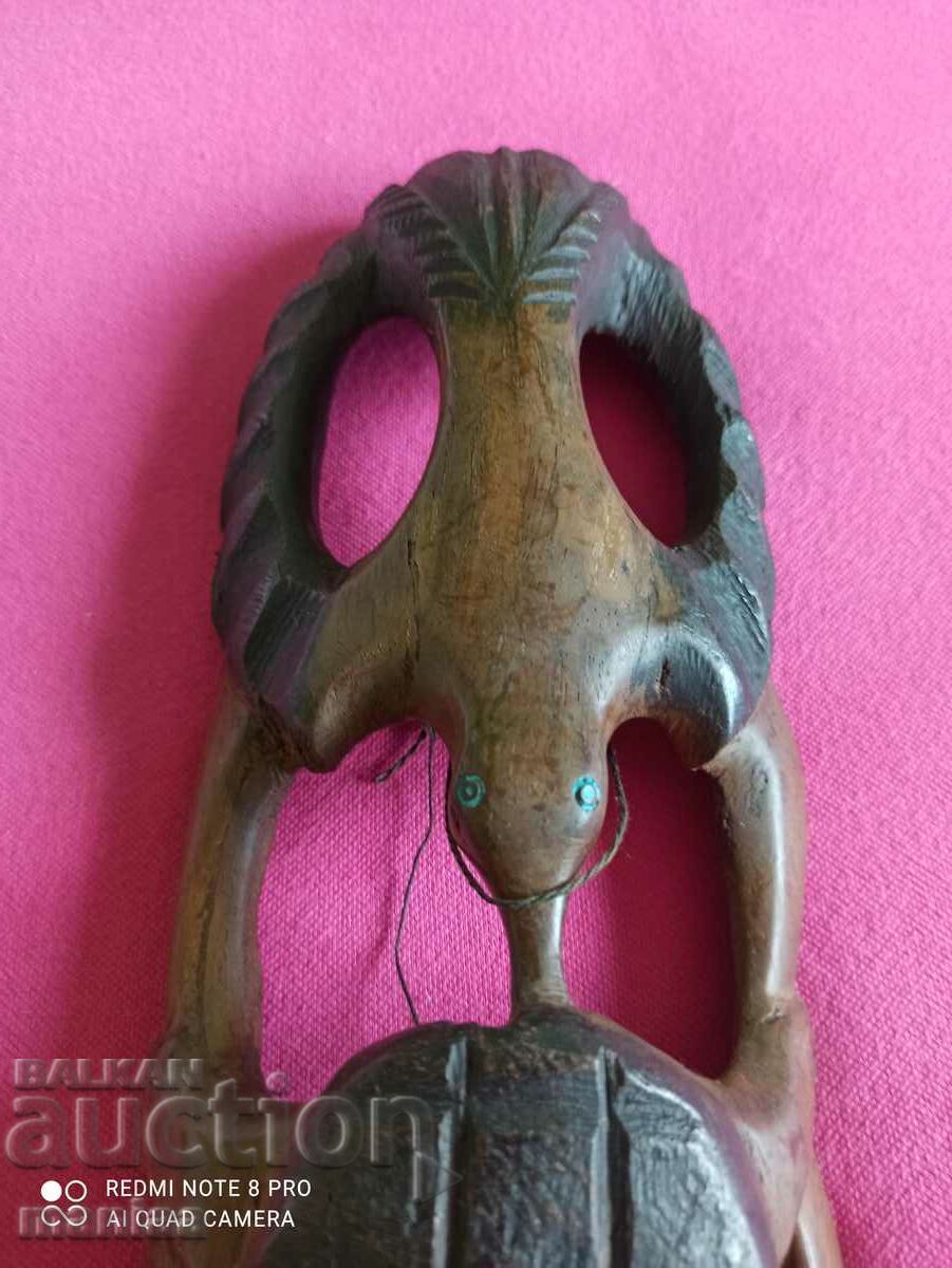 Παράδοση Όμορφη αφρικανική ξύλινη μάσκα Παράδοση Όμορφη αφρικανική ξύλινη μάσκα