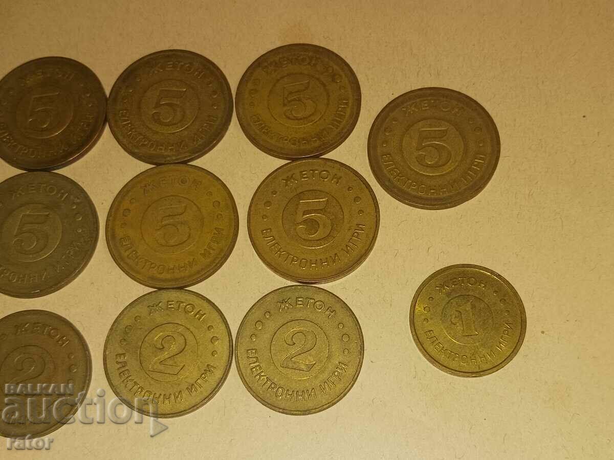 Аукцион Жетон , жетони  ЕЛЕКТРОННИ ИГРИ - 17 броя