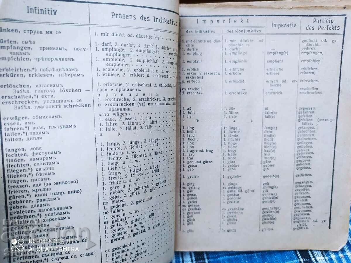 Delivery of The German-Bulgarian dictionary, before 1945