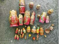 Old wooden matryoshka dolls