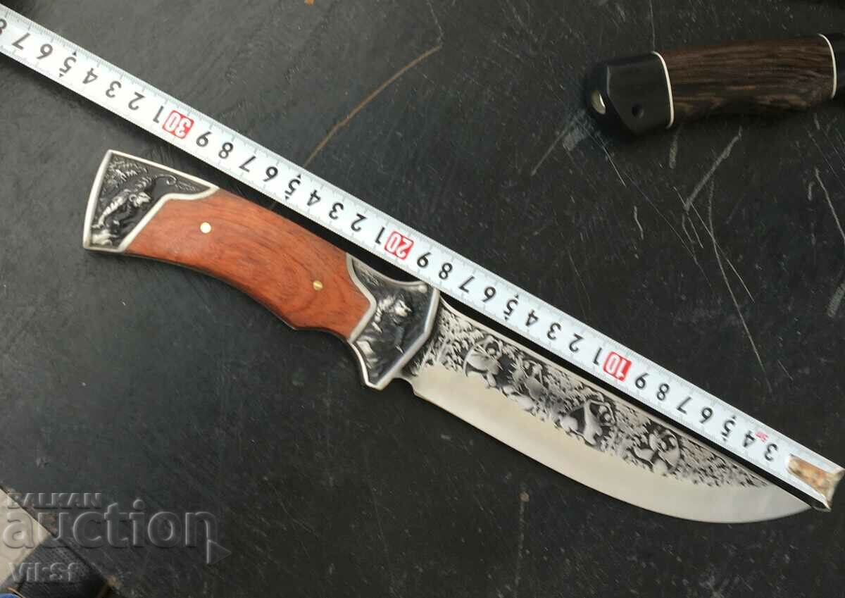 Inlaid hunting knife - 175x320 mm - 6