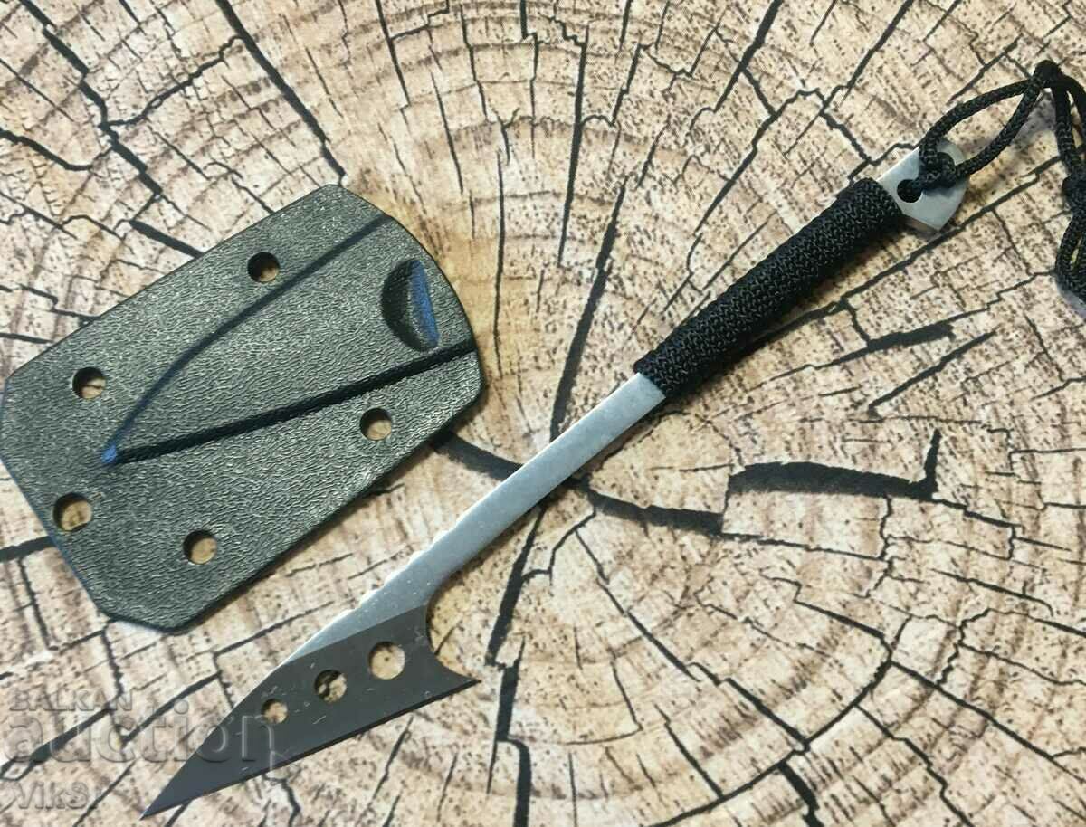 Knife for concealed carry on the neck 59x180 mm with price 17.50 BGN | € 8.95 Knife for concealed carry on the neck 59x180 mm with price 17.50 BGN | € 8.95