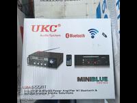 Ενισχυτής ήχου + Karaoke, BT, FM, USB, MP3, SD UKC-SN-555