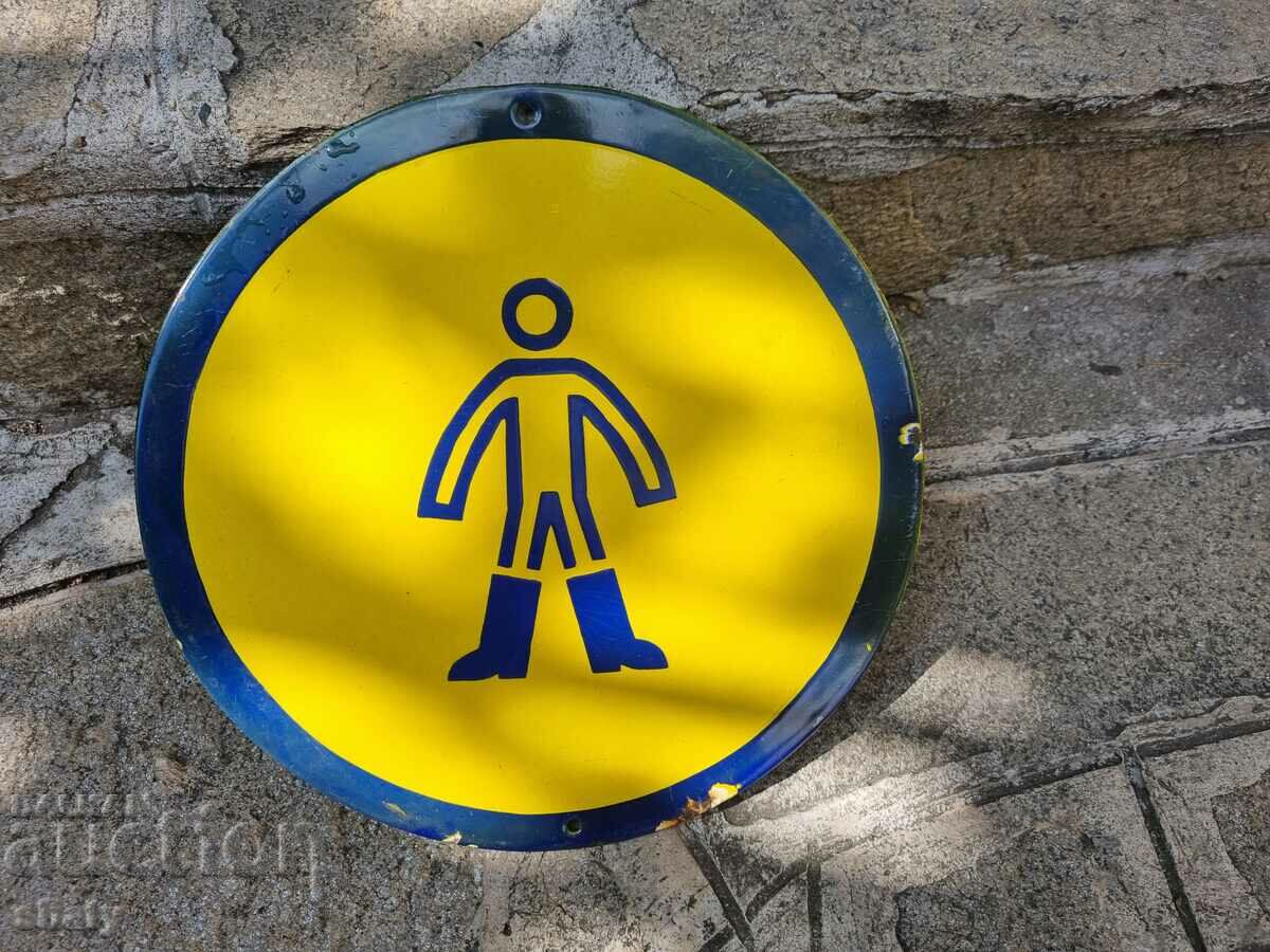 Old enamelled plate - 5 Old enamelled plate - 5