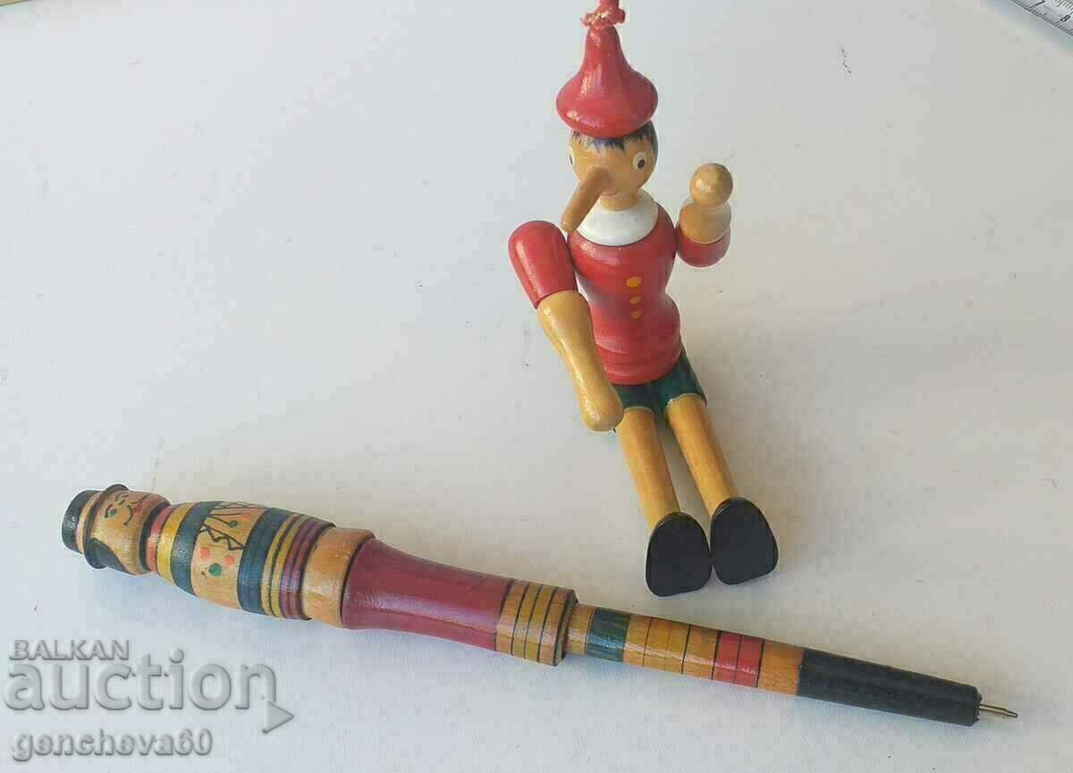 Attractive old pen-matryoshka and Pinocchio - 7