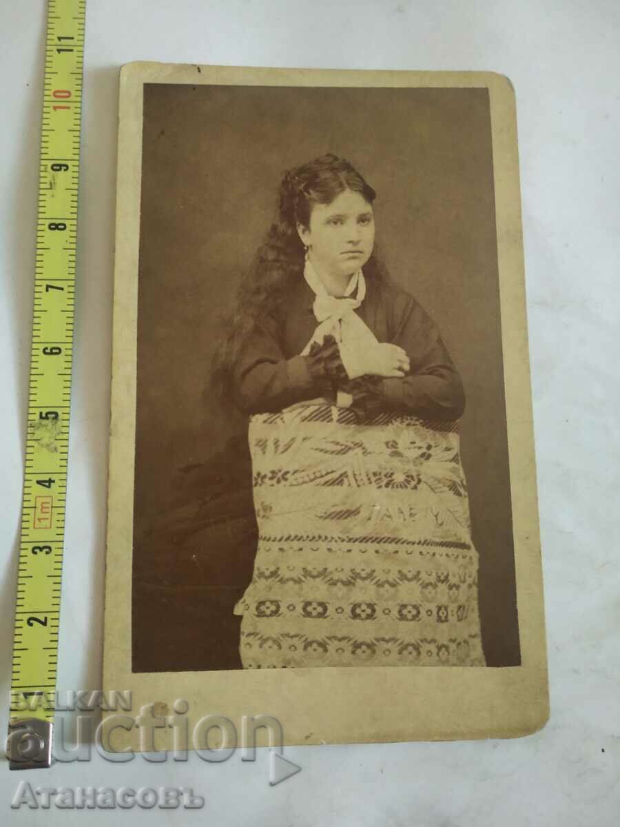 Fotografie carton foto S.T. Papachev Sliven 1880