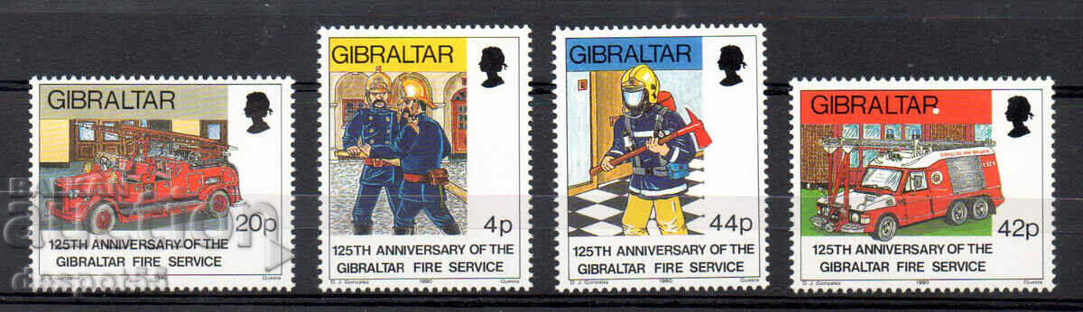 1990. Gibraltar. 125 Serviciul de Pompieri din Gibraltar.