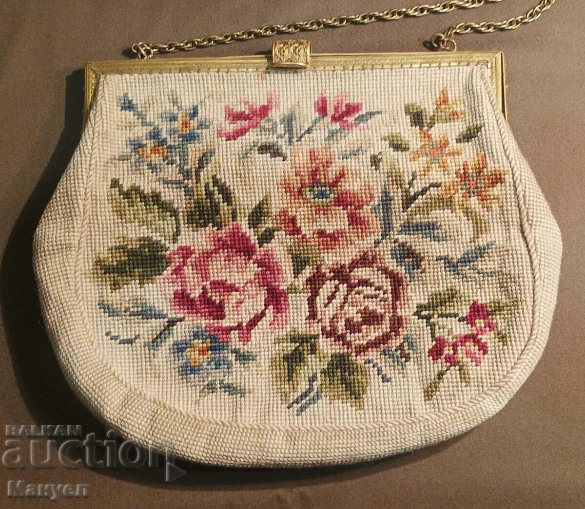 Стара дамска чанта"Арт Нуво".