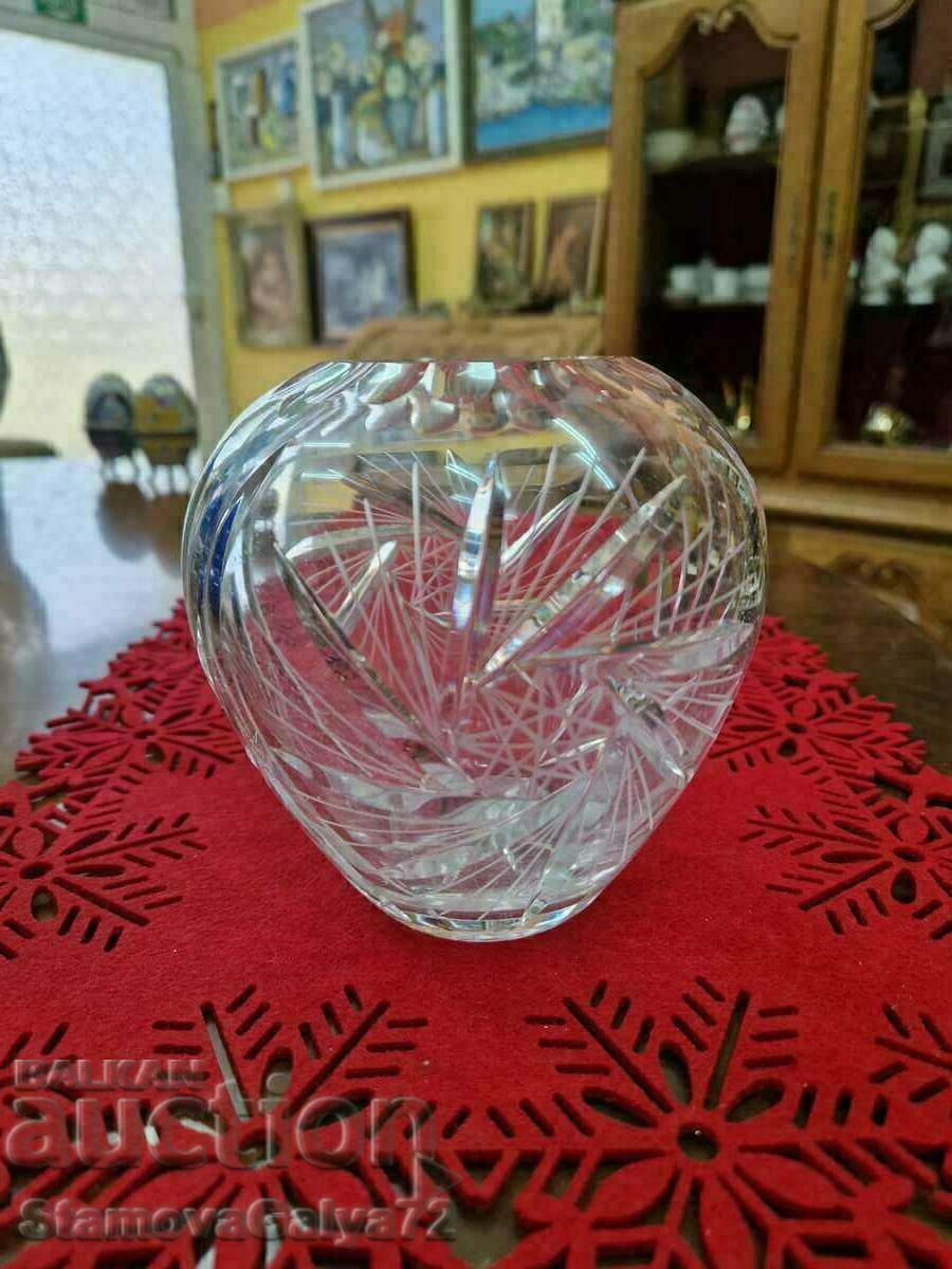 Great Antique Czech Crystal Bowl Vase Bohemia with price 68.00 BGN | € 34.77 Great Antique Czech Crystal Bowl Vase Bohemia with price 68.00 BGN | € 34.77