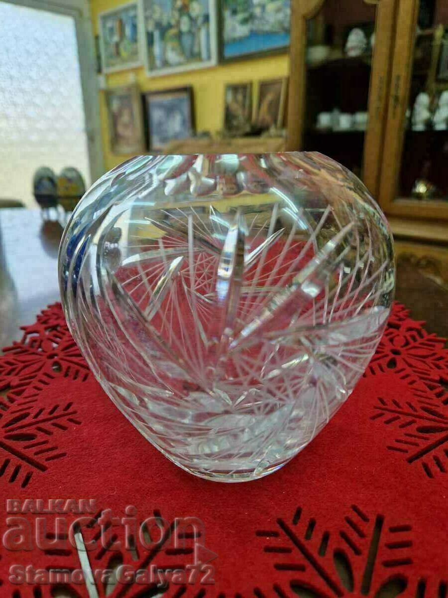 Auction Great Antique Czech Crystal Bowl Vase Bohemia Auction Great Antique Czech Crystal Bowl Vase Bohemia