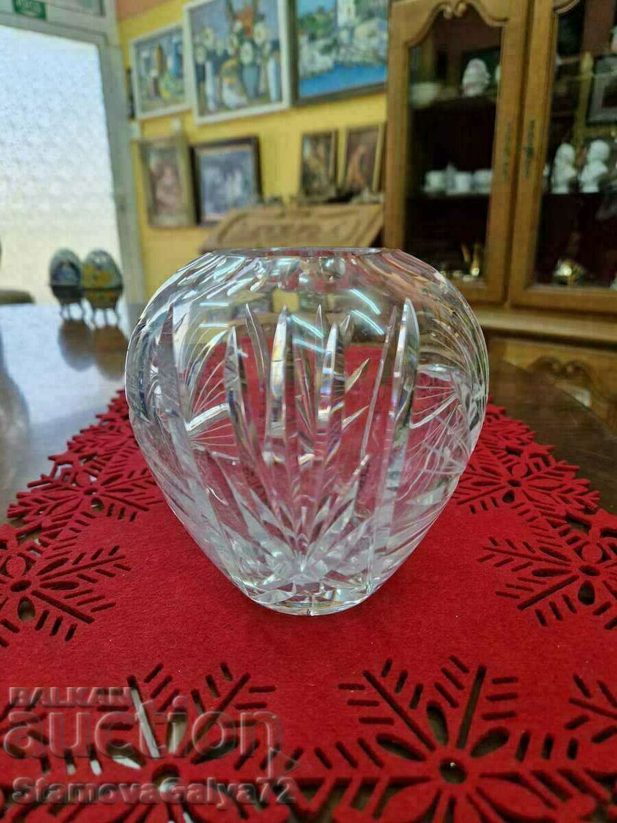 Delivery of Great Antique Czech Crystal Bowl Vase Bohemia Delivery of Great Antique Czech Crystal Bowl Vase Bohemia