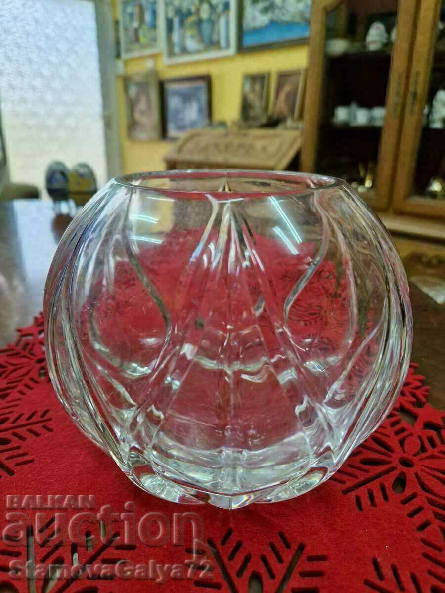 Auction Unique antique German crystal vase bowl- NICHTMANN Auction Unique antique German crystal vase bowl- NICHTMANN