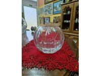 Unique antique German crystal vase bowl- NICHTMANN