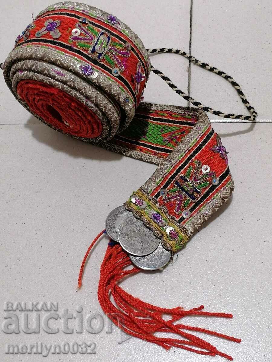 Παλιά χειροποίητη στολή ζώνη ζώνης Παλιά χειροποίητη στολή ζώνη ζώνης