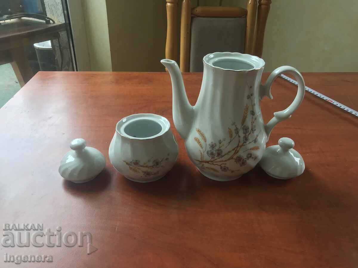 PORCELAIN JUG AND SUGAR BULGARIA - 6 PORCELAIN JUG AND SUGAR BULGARIA - 6