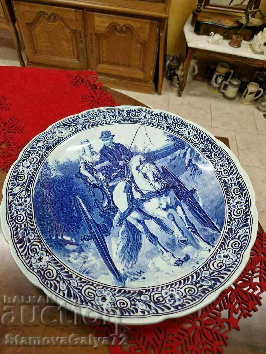 Huge antique DELFT porcelain wall plate - 5 Huge antique DELFT porcelain wall plate - 5