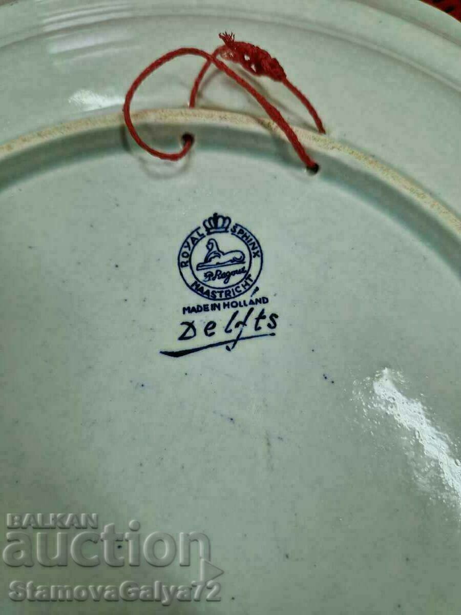 Huge antique DELFT porcelain wall plate - 7 Huge antique DELFT porcelain wall plate - 7