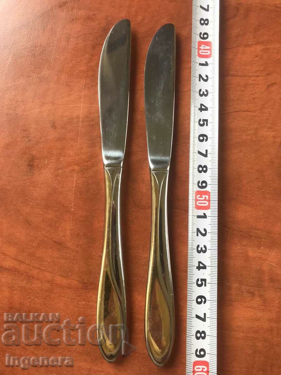 SERVICE KNIFE MARKED MARKED GOLD-2 PCS with price 11.00 BGN | € 5.62 SERVICE KNIFE MARKED MARKED GOLD-2 PCS with price 11.00 BGN | € 5.62