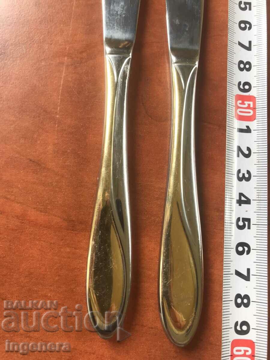 Delivery of SERVICE KNIFE MARKED MARKED GOLD-2 PCS Delivery of SERVICE KNIFE MARKED MARKED GOLD-2 PCS