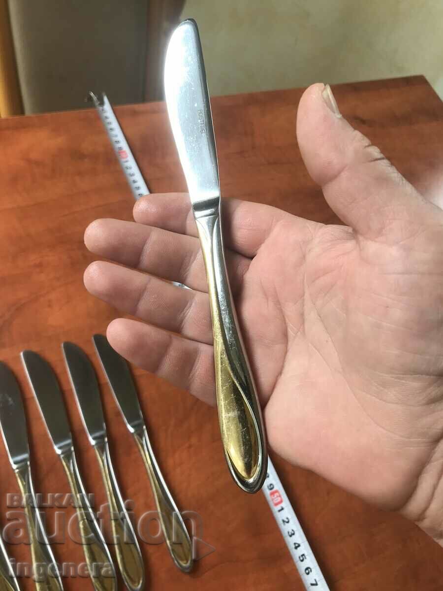 Δημοπρασία ΣΕΤ ΜΑΧΑΙΡΙΩΝ SERVICE ΕΠΩΝΥΜΙΑ ΜΑΧΑΙΡΙΑ "ROSTFREI" ΕΠΙΧΡΥΣΟ-6 ΤΕΜ. Δημοπρασία ΣΕΤ ΜΑΧΑΙΡΙΩΝ SERVICE ΕΠΩΝΥΜΙΑ ΜΑΧΑΙΡΙΑ "ROSTFREI" ΕΠΙΧΡΥΣΟ-6 ΤΕΜ.