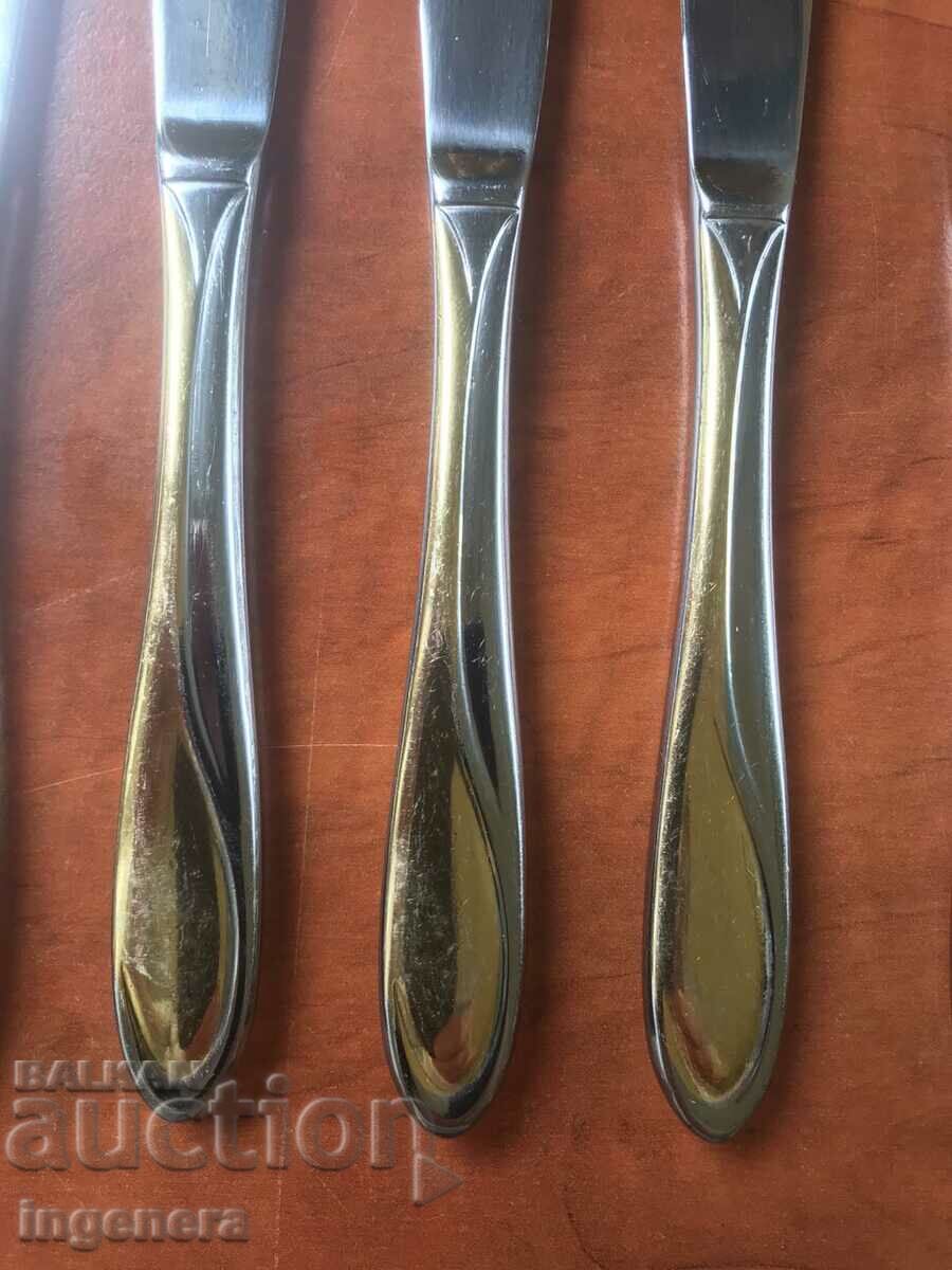 ΣΕΤ ΜΑΧΑΙΡΙΩΝ SERVICE ΕΠΩΝΥΜΙΑ ΜΑΧΑΙΡΙΑ "ROSTFREI" ΕΠΙΧΡΥΣΟ-6 ΤΕΜ. - 6 ΣΕΤ ΜΑΧΑΙΡΙΩΝ SERVICE ΕΠΩΝΥΜΙΑ ΜΑΧΑΙΡΙΑ "ROSTFREI" ΕΠΙΧΡΥΣΟ-6 ΤΕΜ. - 6