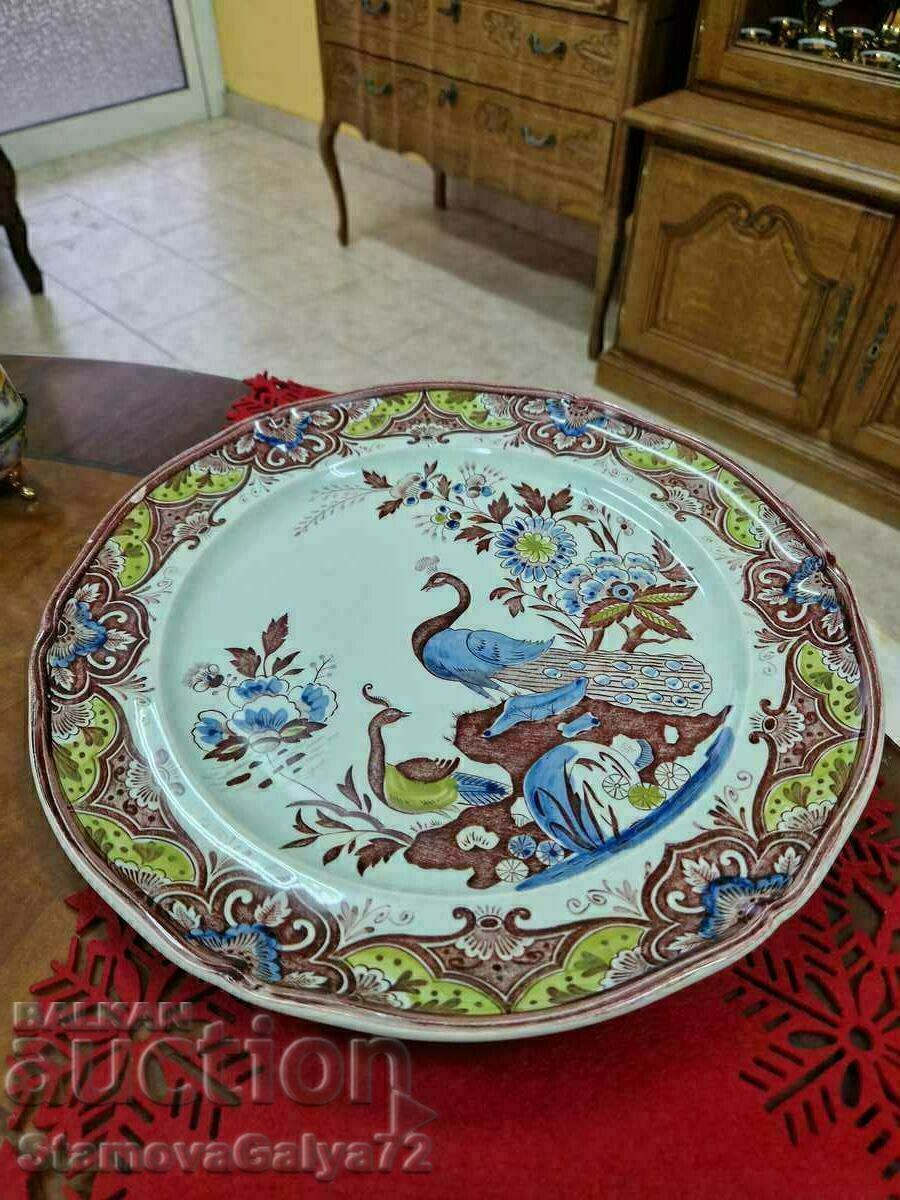 Large antique German porcelain plate - Villeroy & Boch with price 88.00 BGN | € 44.99 Large antique German porcelain plate - Villeroy & Boch with price 88.00 BGN | € 44.99