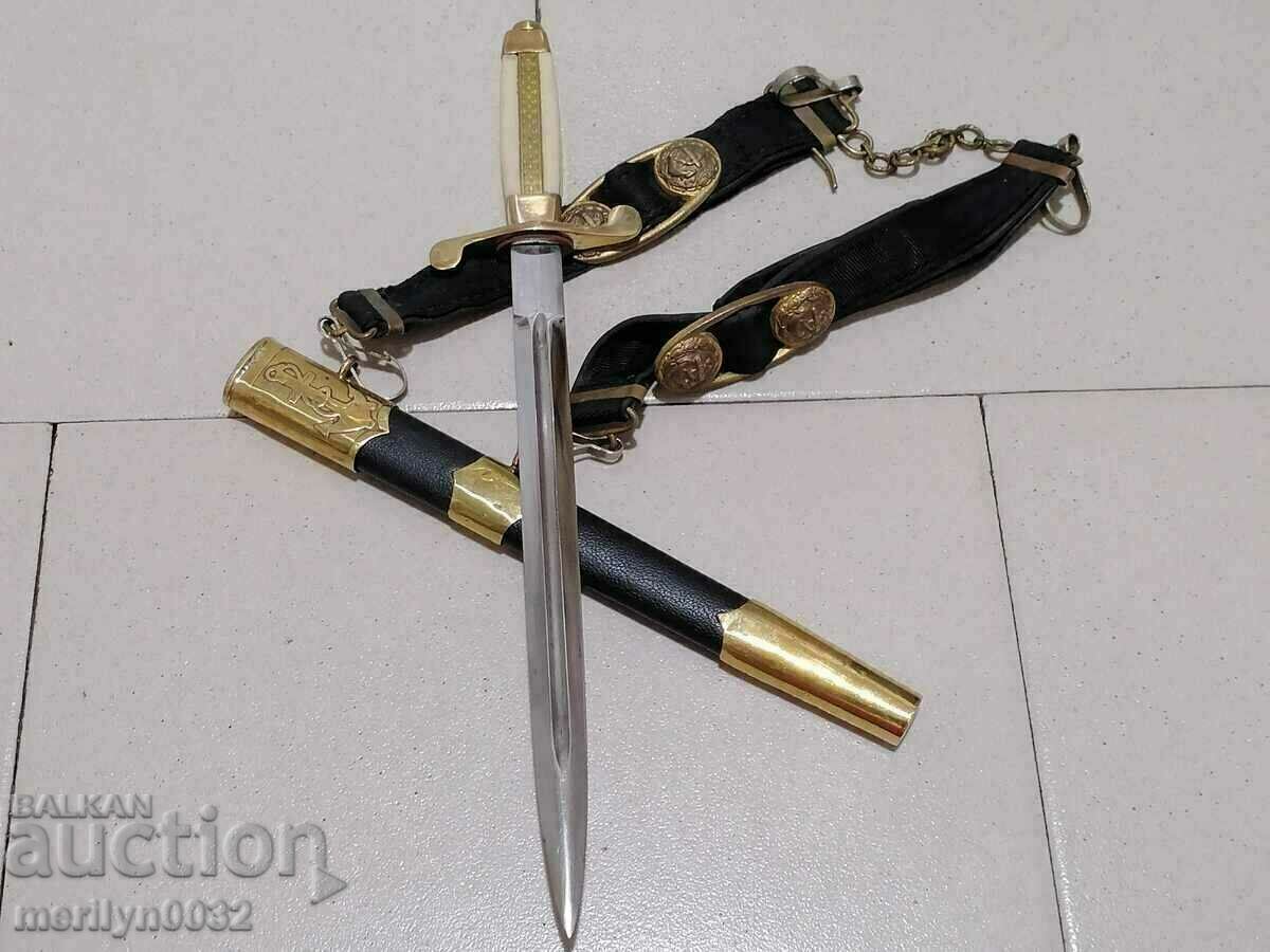 Navy officer's jacket, dagger knife with handle Navy NRB