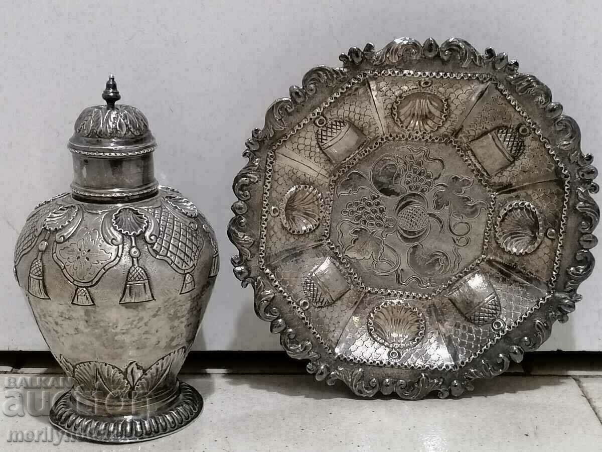 Sticla de apă Vladishko argint de calitate superioară secolul al XIX-lea