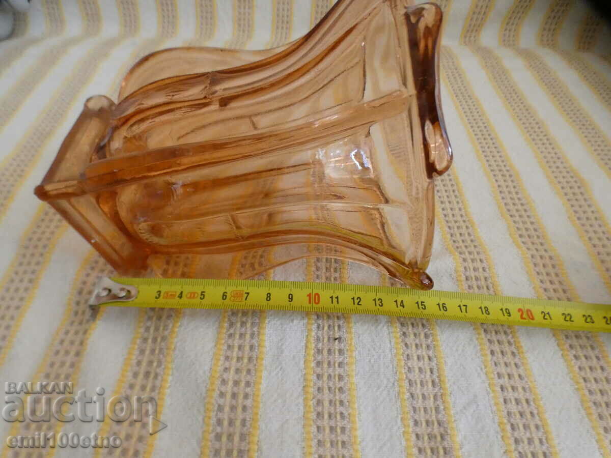 An old vase of colored glass from the time of the soca with a pentagram - 6 An old vase of colored glass from the time of the soca with a pentagram - 6