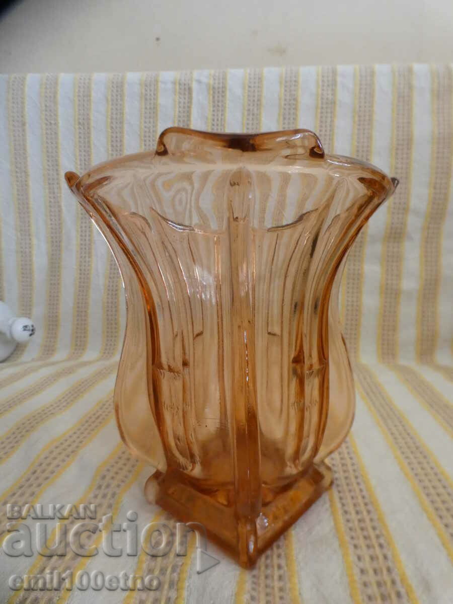 An old vase of colored glass from the time of the soca with a pentagram - 7 An old vase of colored glass from the time of the soca with a pentagram - 7