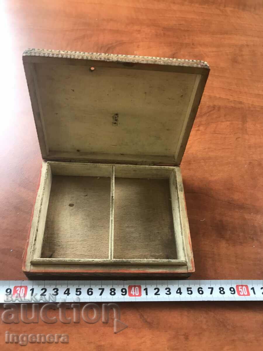 BOX BOX WOOD PYROGRAPHED PAINTED COLOR FOR CARTOIG - 5 BOX BOX WOOD PYROGRAPHED PAINTED COLOR FOR CARTOIG - 5